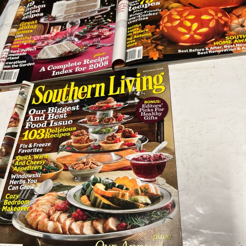 Southern Living Magazine Lot (3 Issues)