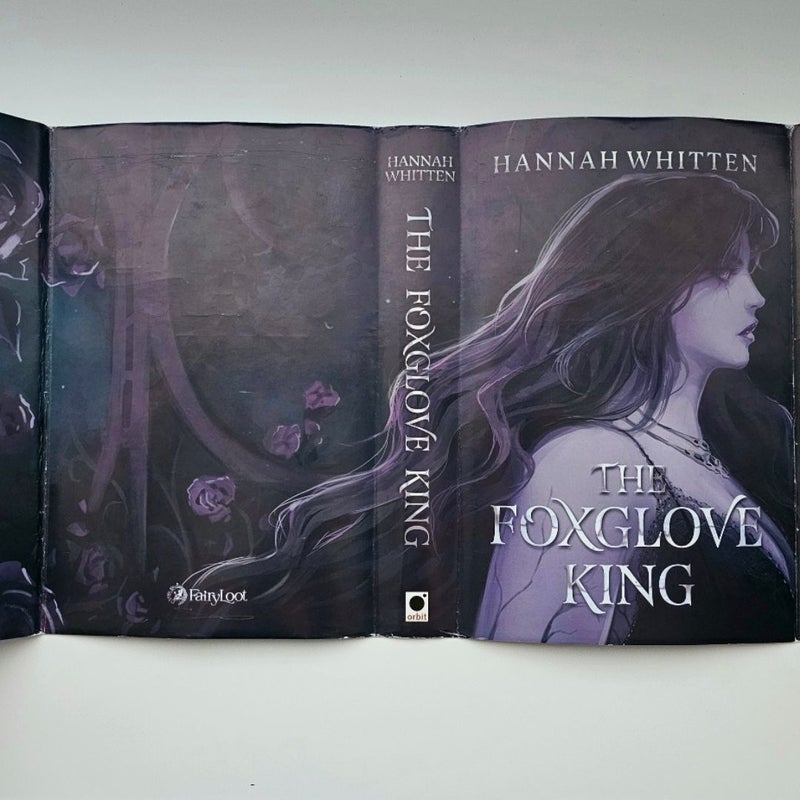 The Foxglove King Hannah Whitten Fairyloot Exclusive Sprayed Edge Endpaper Art
