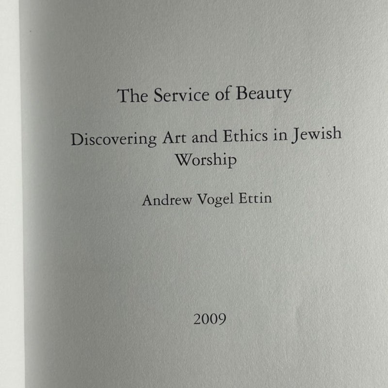 The Service of Beauty