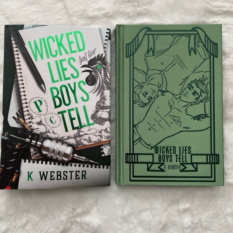 Wicked Lies Boys top Tell by K Webster - Cover2Cover Book Box SE, signed