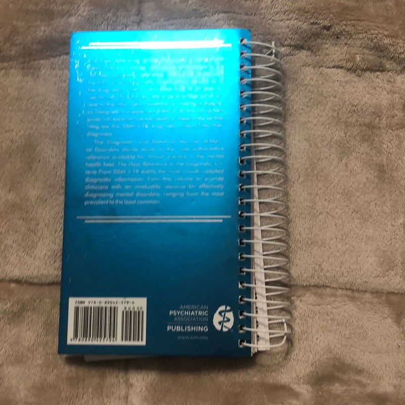 Desk Reference to the Diagnostic Criteria from DSM-5-TR(tm)