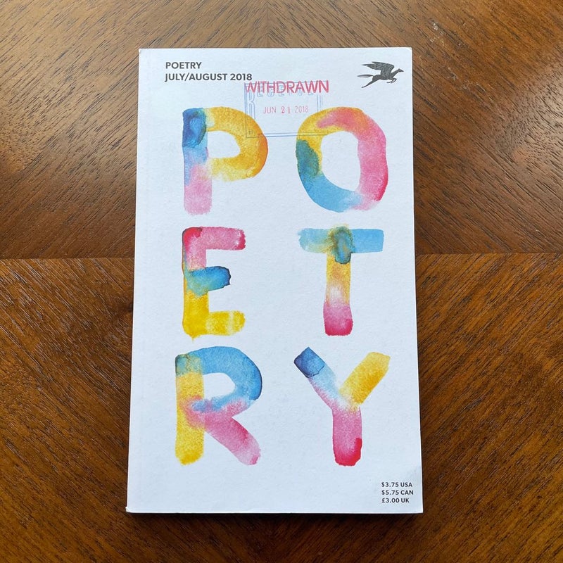 Poetry Magazine July/August 2018