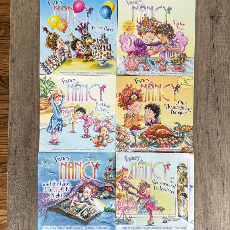 6 Fancy Nancy Paperback Books