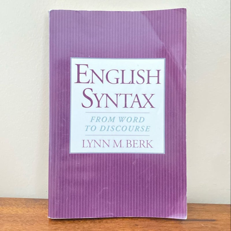 English Syntax