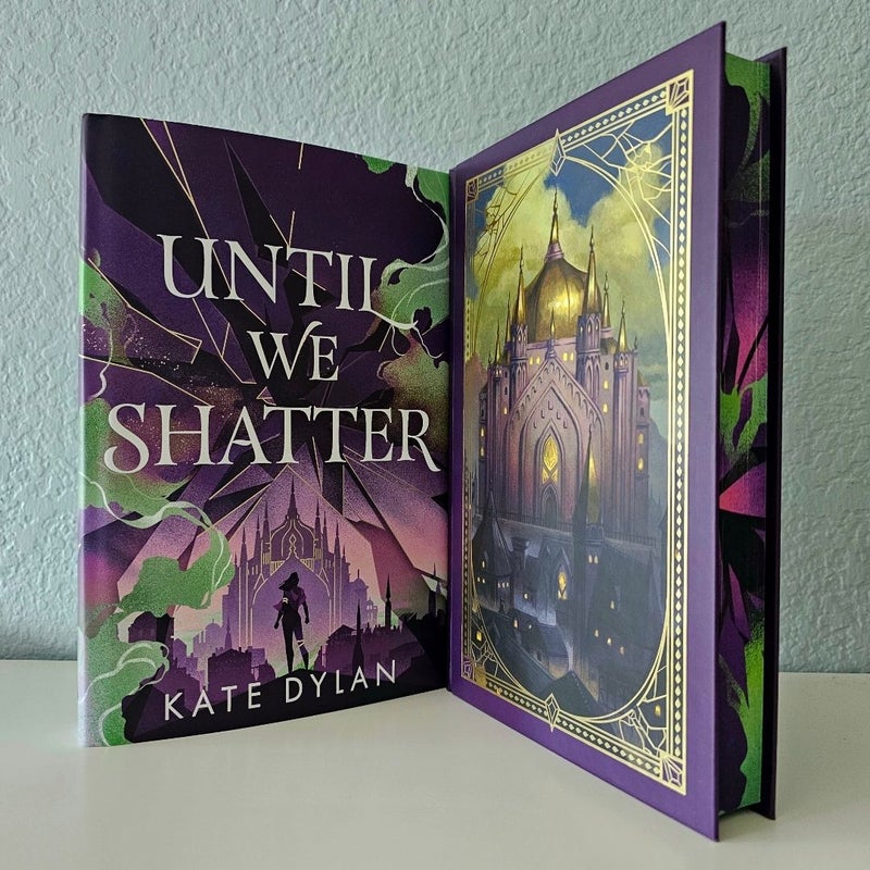 Until We Shatter SIGNED by Kate Dylan Illumicrate Limited edition Endpaper & Edge Art NEW