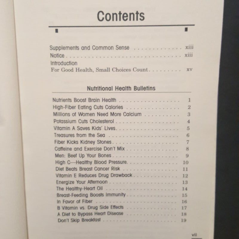 The Natural Healing and Nutrition Annual, 1992