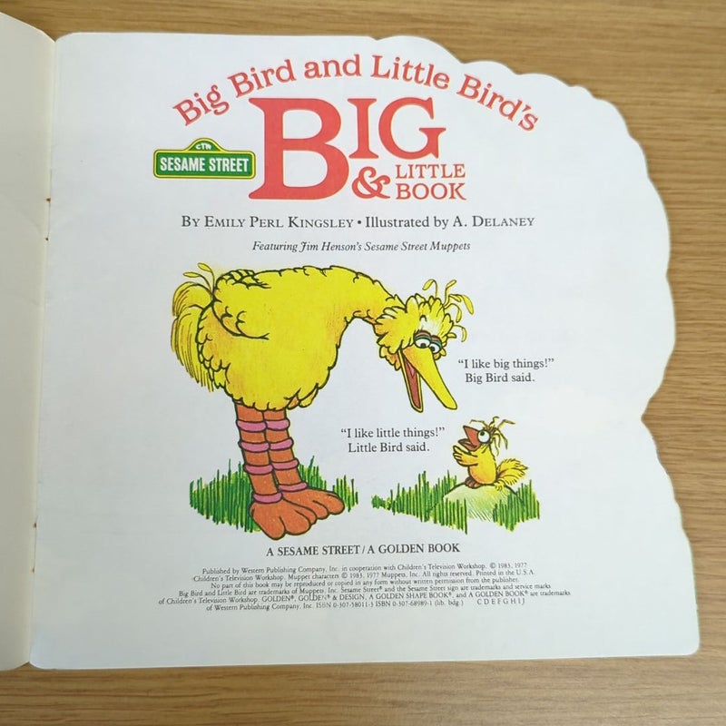 Big Bird and Little Bird's Big and Little Book