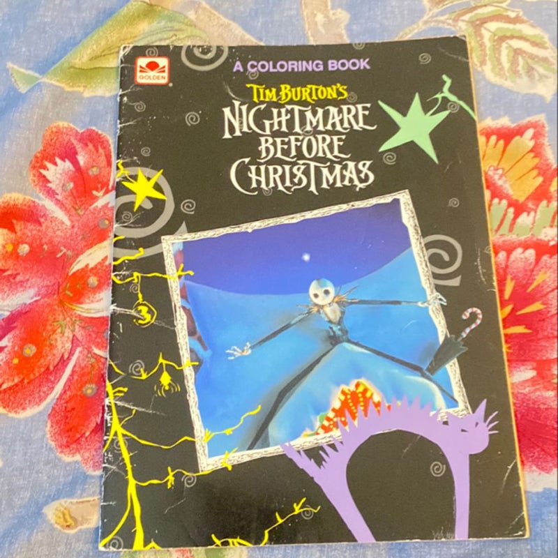 Nightmare Before Christmas coloring book 