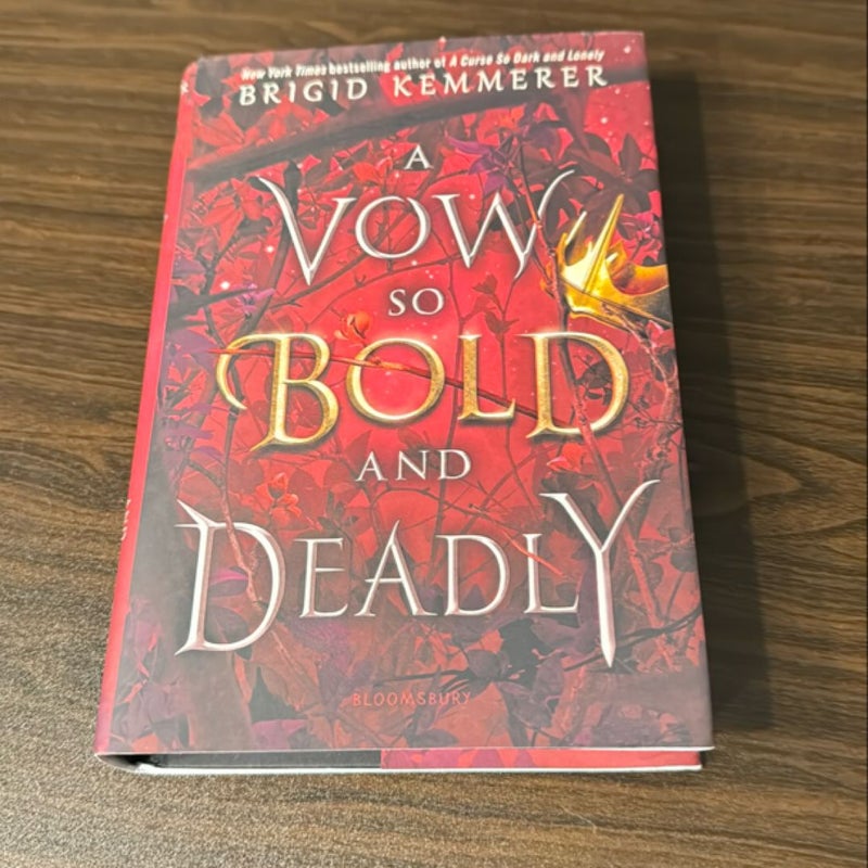 A Vow So Bold and Deadly - signed bookplate