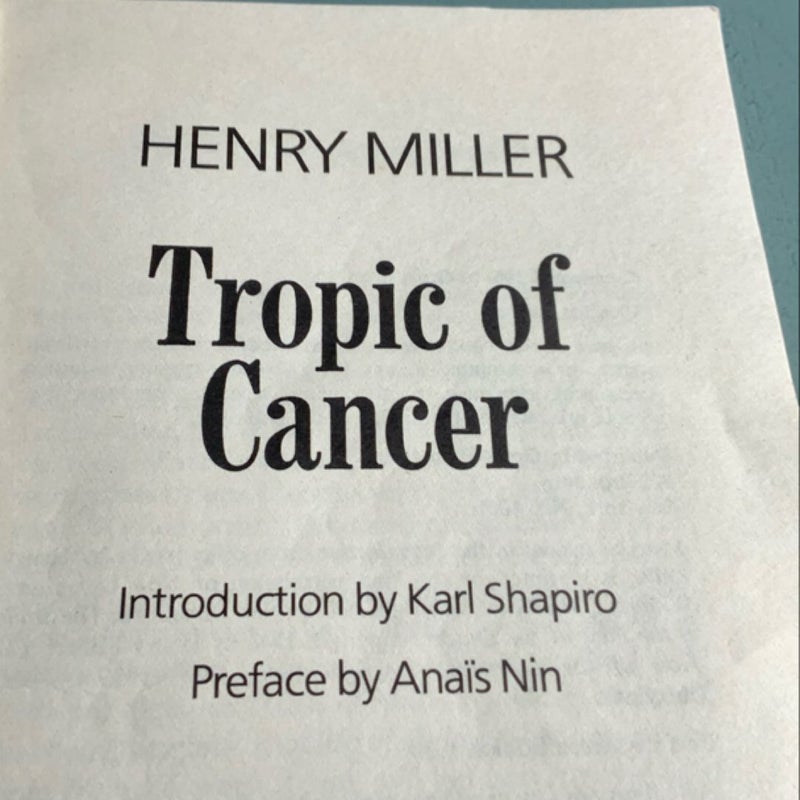 Tropic of Cancer