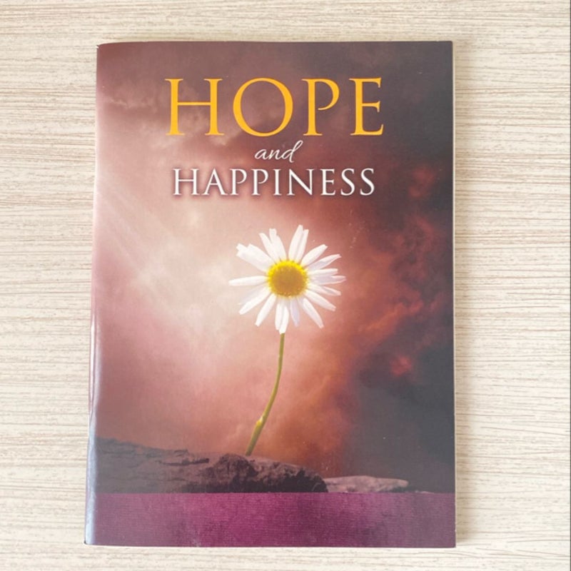 Hope and Happiness, Free Matching Handmade Flower Bookmark Included