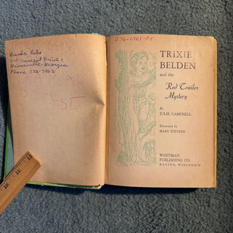 Trixie Belden and the Gatehouse Mystery; Trixie Belden and the Secret of the Mansion; Trixie Belden and the Red Trailer Mystery