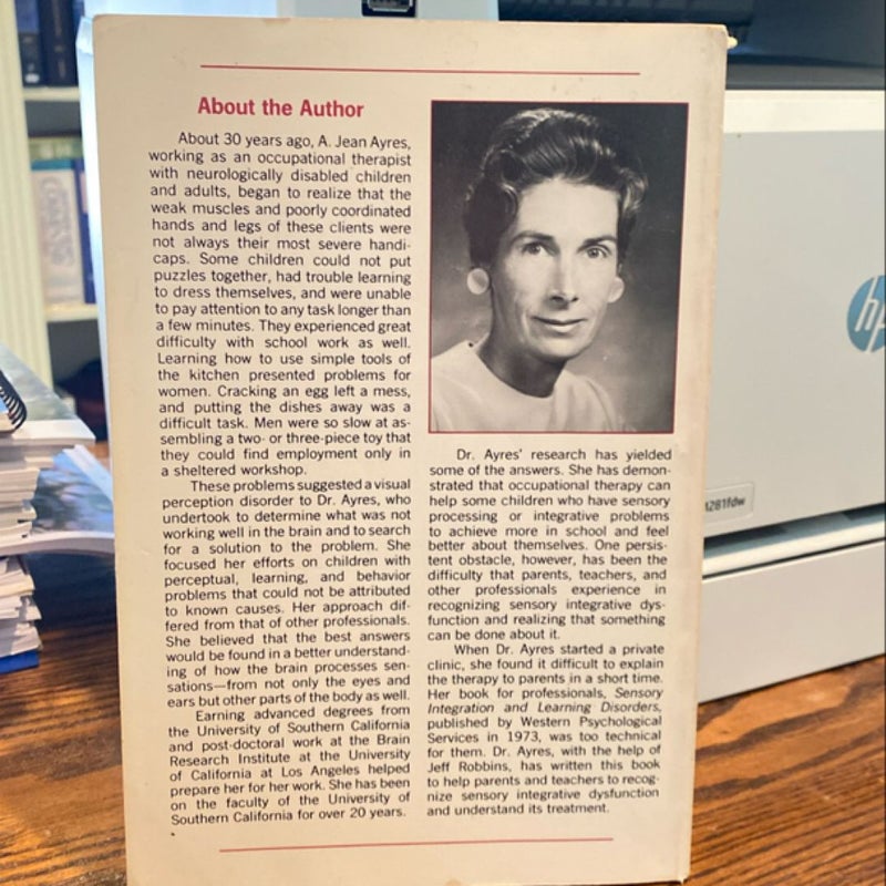 Sensory Integration and the Child by A. Jean Ayres