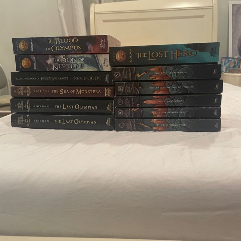 Percy Jackson/Rick Riordan Book Lot Mix of Paperback and Hardcover — BRAND NEW