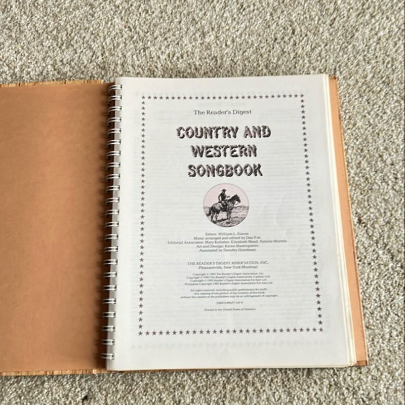 The Reader’s Digest Country and Western Songbook