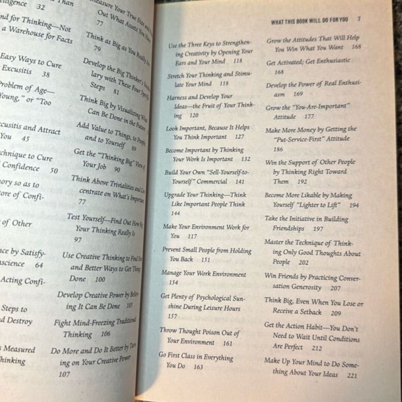 The Magic of Thinking Big