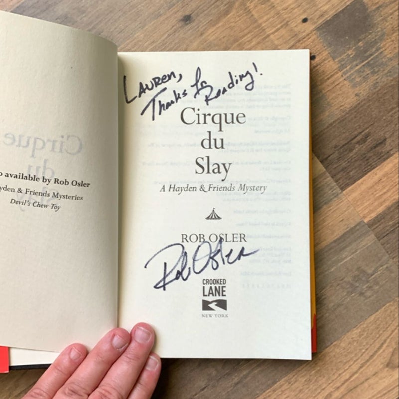 ***SIGNED*** Cirque du Slay