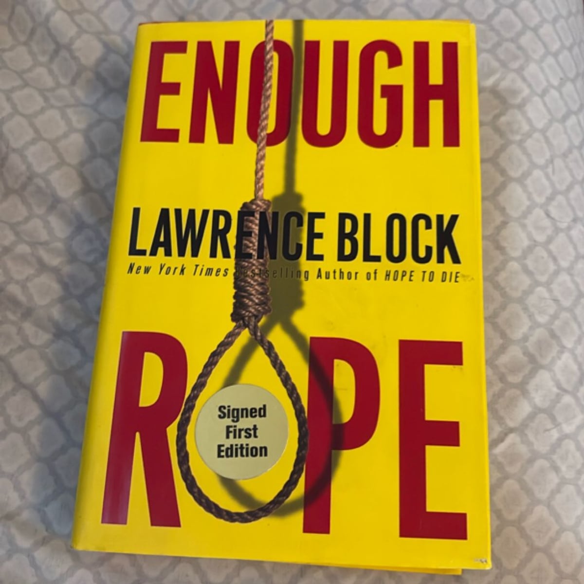 Enough Rope by Lawrence Block, Hardcover | Pangobooks