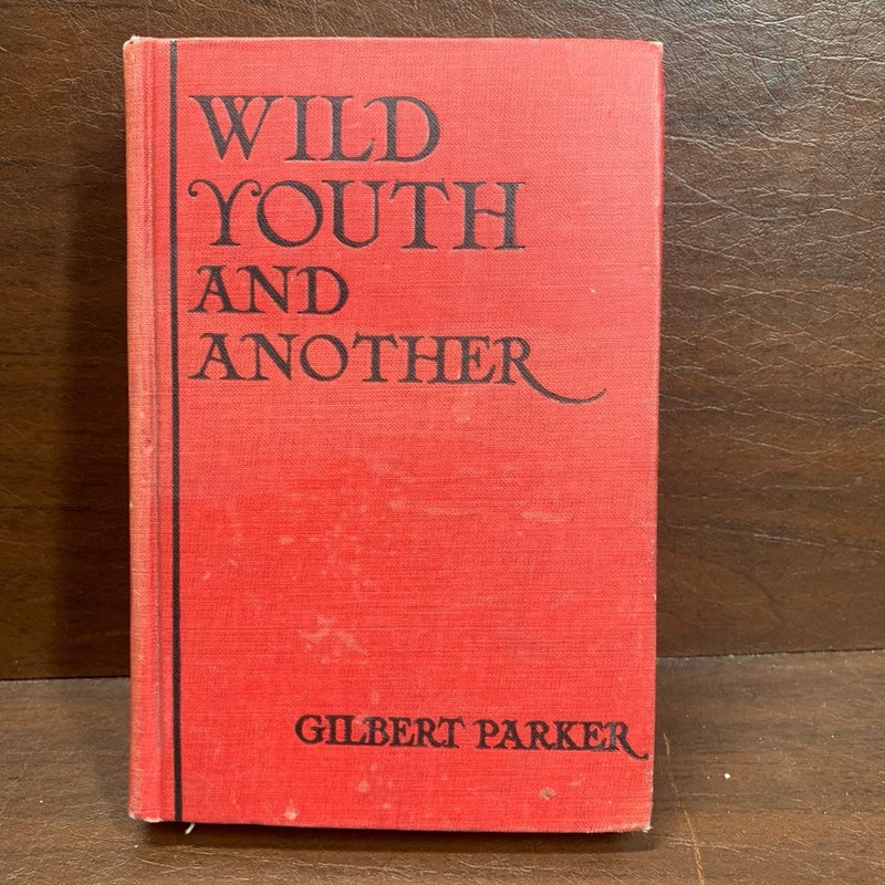 WILD YOUTH & ANOTHER by Gilbert Parker (hc 1919) In Acceptable Condition