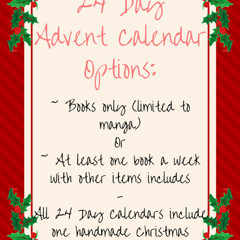 24 Day Advent Calendar for novel & manga readers