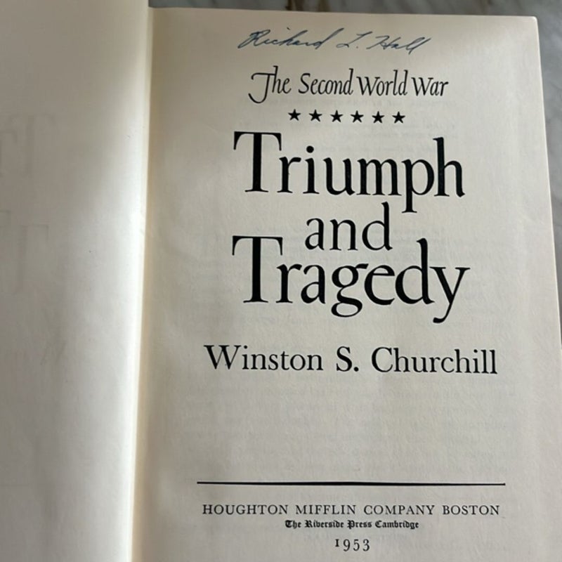 1953 Winston S. Churchill Triumph and Tragedy