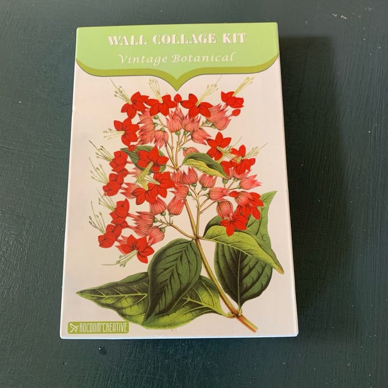 Vintage Botanical Cards Wall Art Kit - New!