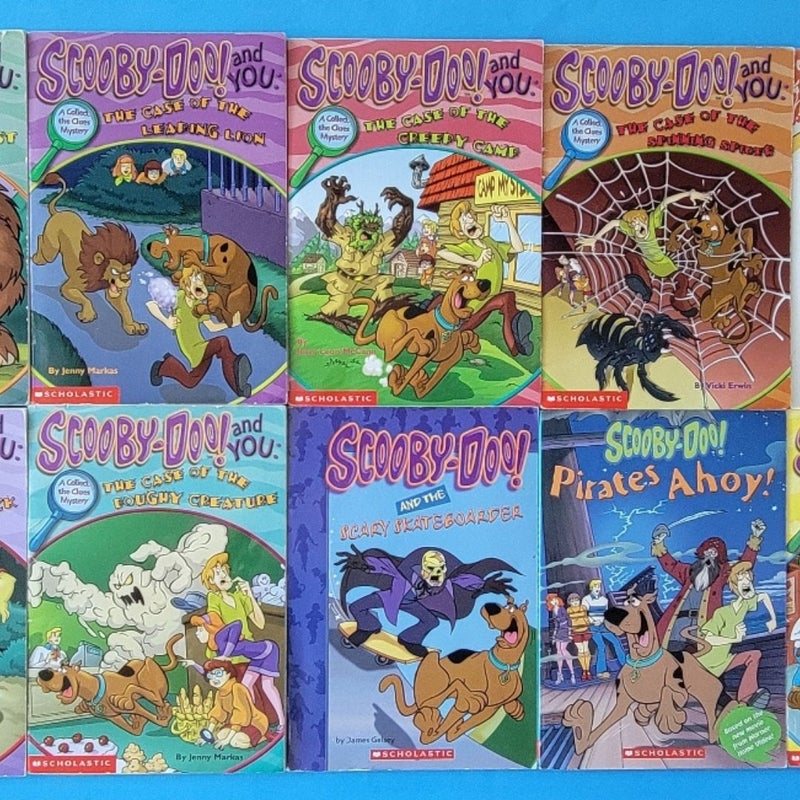 LOT OF 20 SCOOBY DOO Y2K MYSTERY CHAPTER BOOKS SCHOLASTIC CARTOON NETWORK 1ST EDITIONS