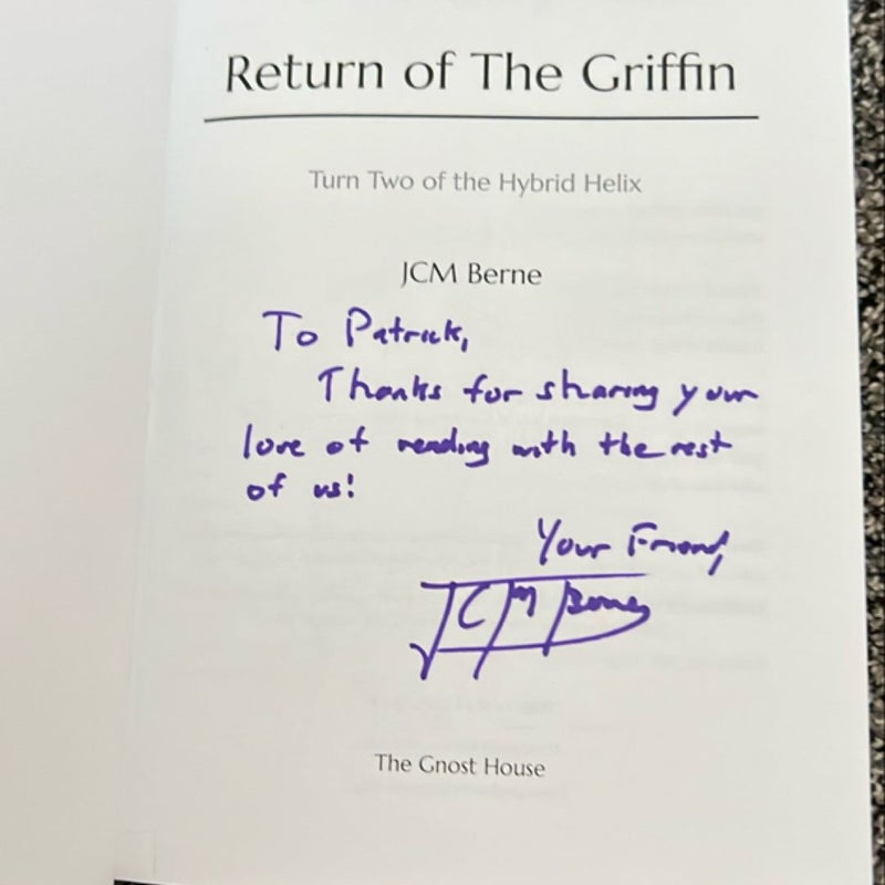 Return of the Griffin (signed)