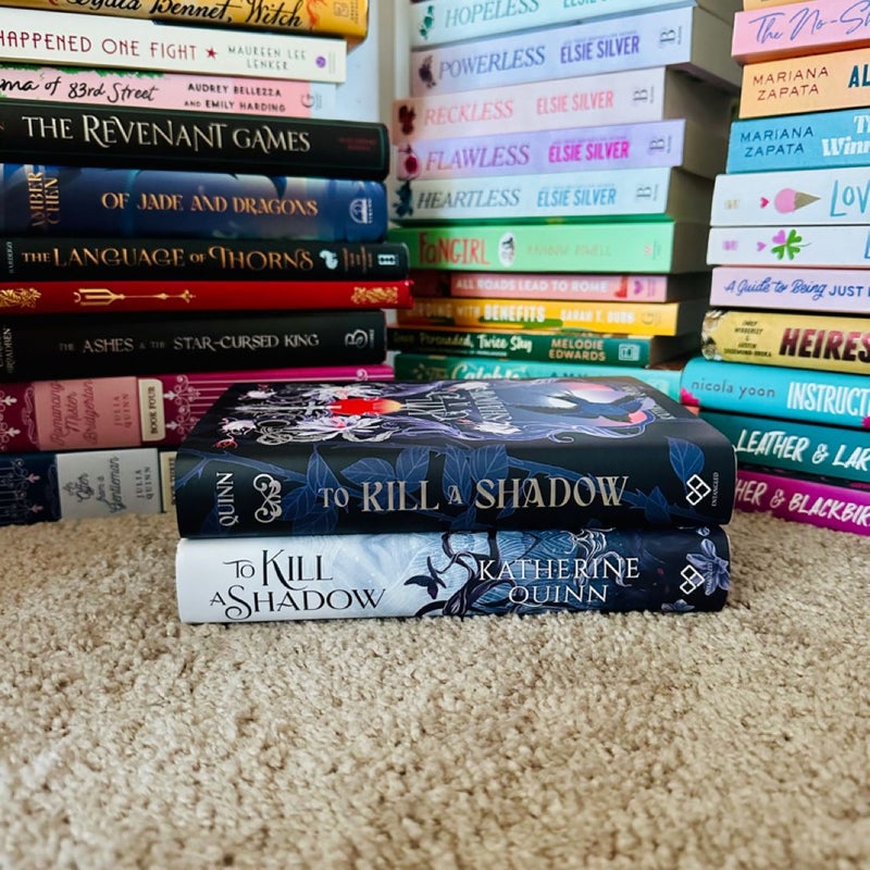 To Kill a Shadow sprayed edges + Owlcrate edition bundle