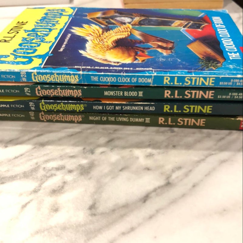 Vintage Goosebumps 4 pack