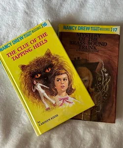 Nancy Drew #16 & 17 Set : the Clue of the Tapping Heels, Mystery of the Brass-Bound Trunk