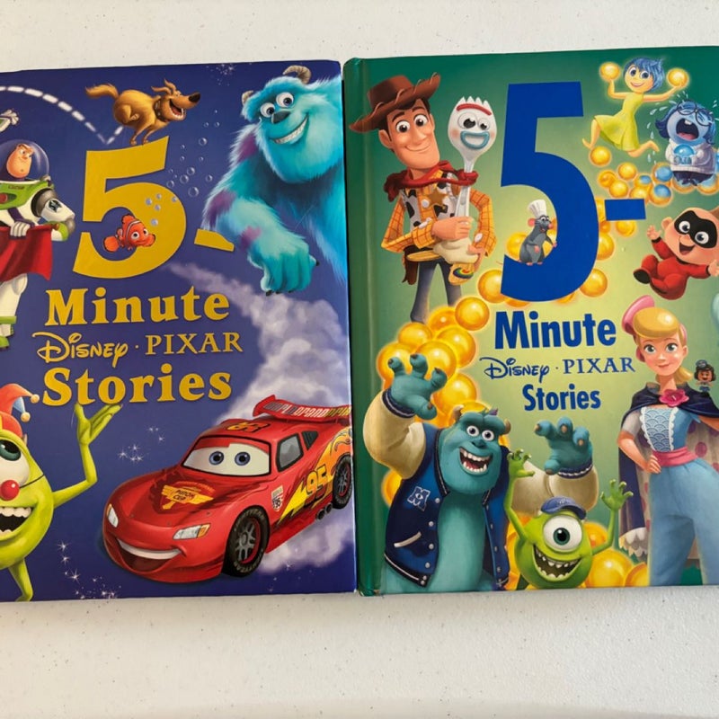 Disney 5 minute story books bundle of 2