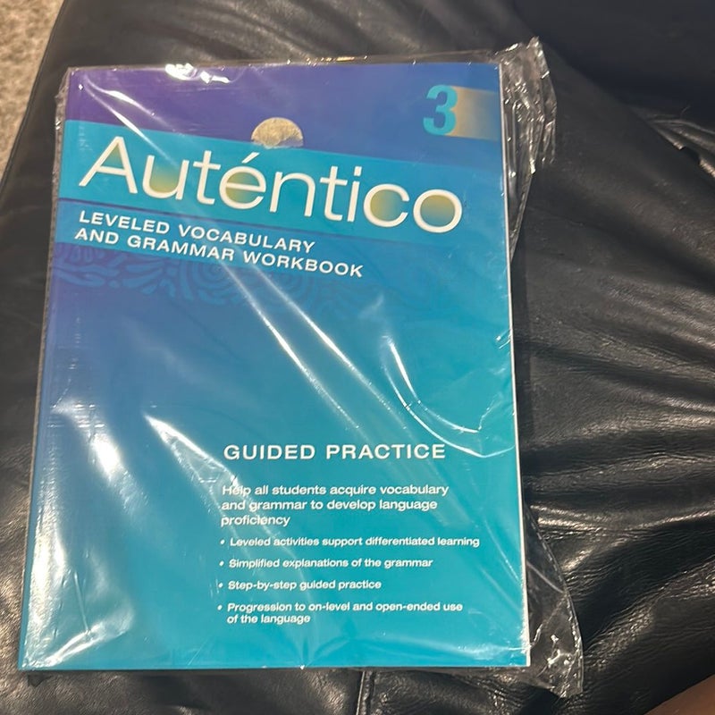 Autentico 2018 Leveled Vocab and Grammar Workbook Level 3