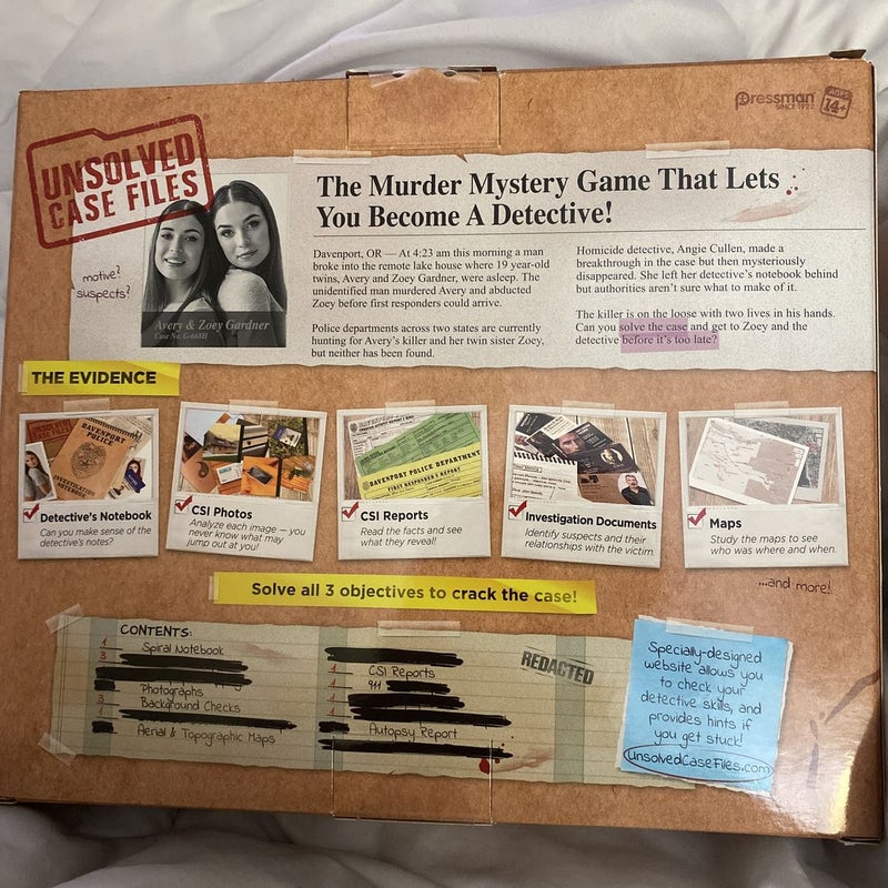 unsolved case files detective game (READY TO PLAY)