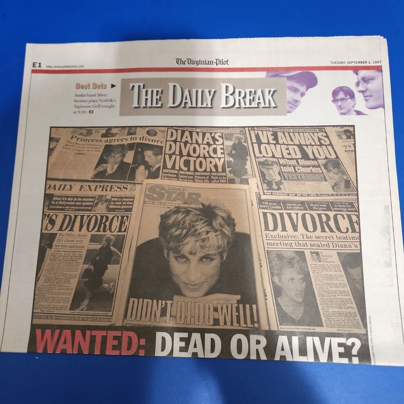 12 The Virginian-Pilot Sections on The Death of Princess Diana