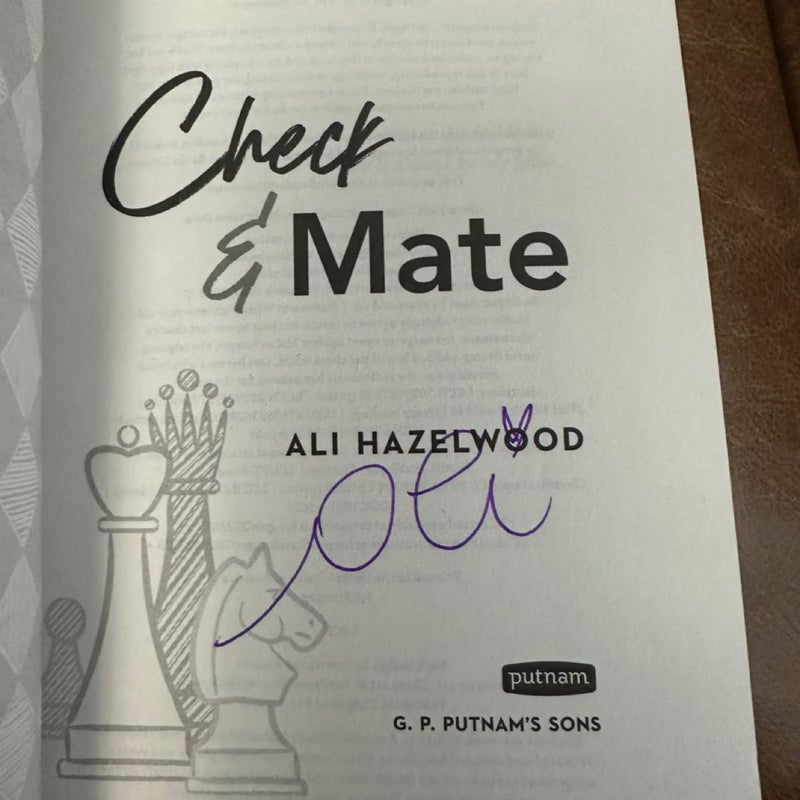 Signed Ali hazelwood set love on the brain love theoretically check and mate