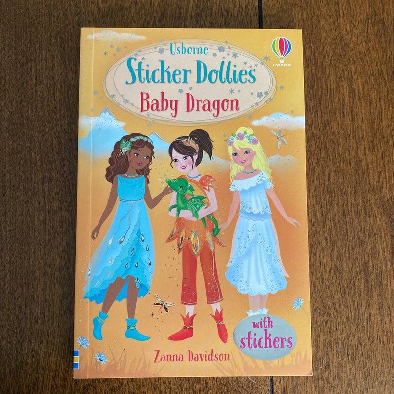 Usborne Sticker Dollies Baby Dragon