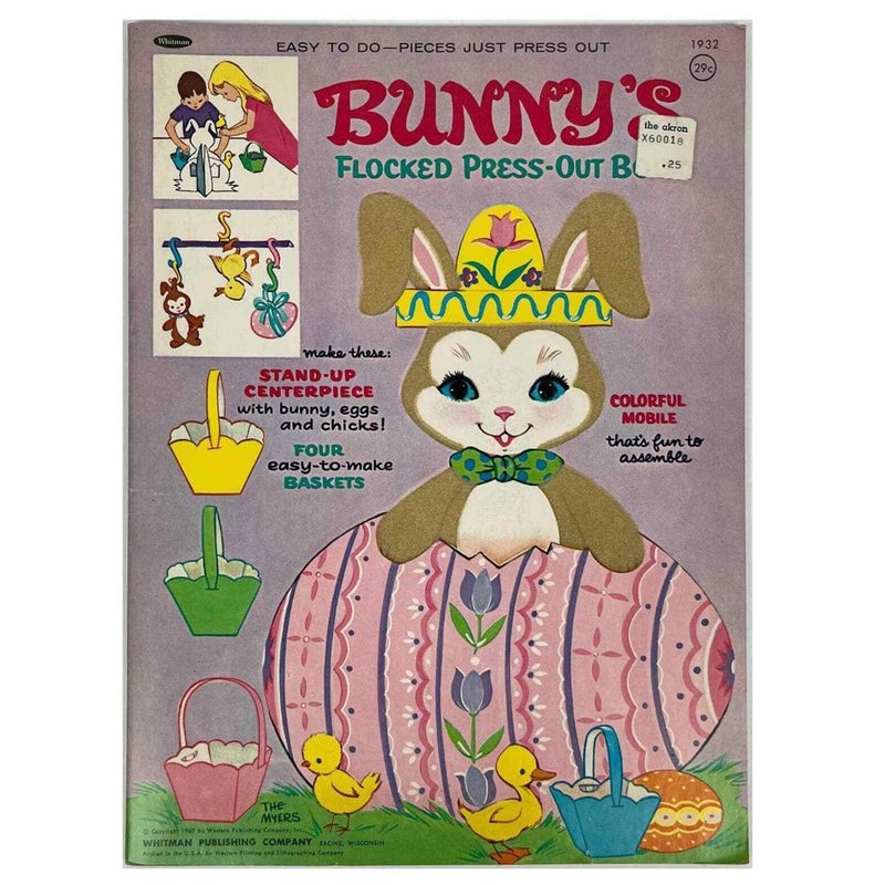 Bunny’s Flocked Press-Out Book