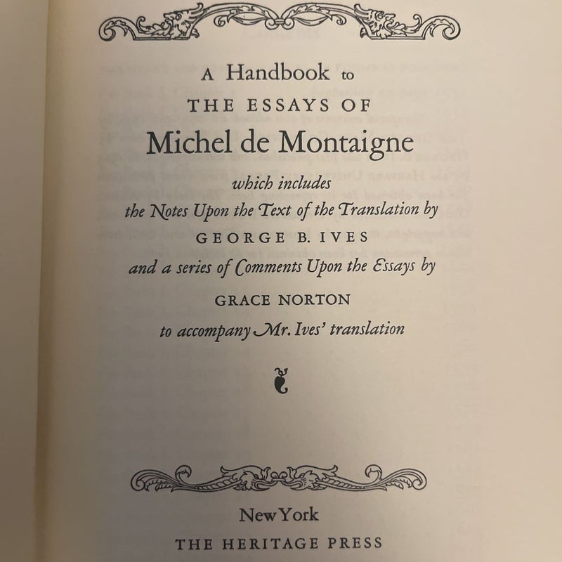 The Essays Of Michel De Montaigne