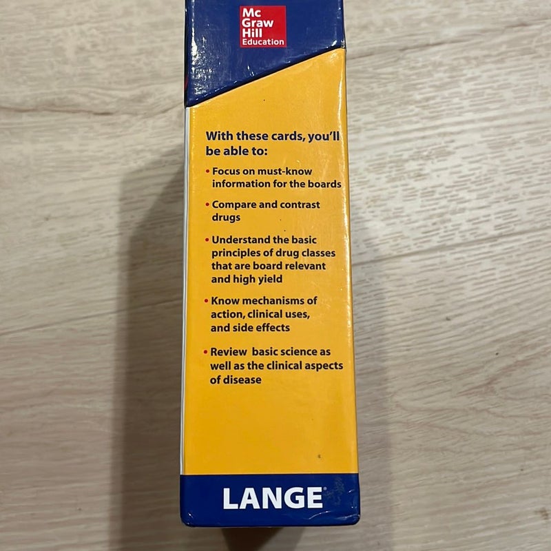 Lange Pharmacology Flash Cards, Third Edition by Suzanne Baron