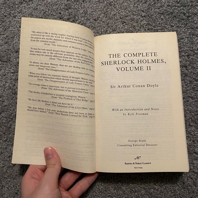 The Complete Sherlock Holmes Volume II