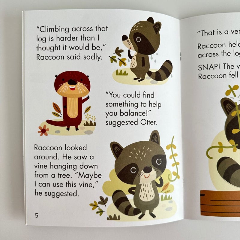 Raccoon Finds His Balance, Early Reading