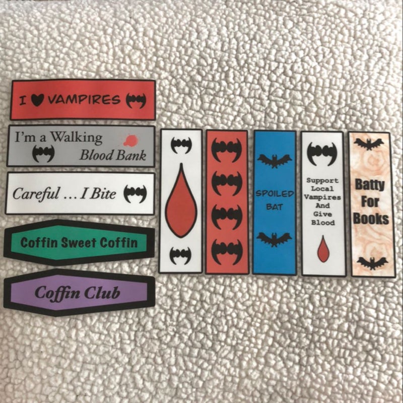 Vampire Bookmarks - 10