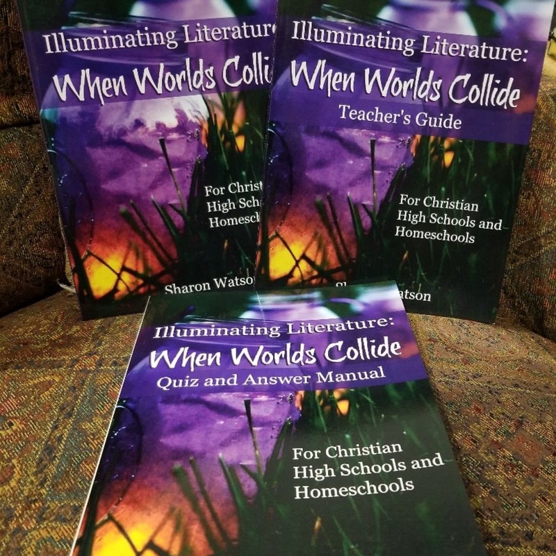 Illuminating Literature: When Worlds Collide set: student book, teacher book, quiz & answer manual