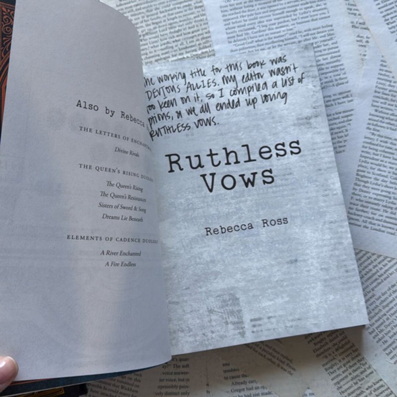 Letters if Enchantment duology special editions