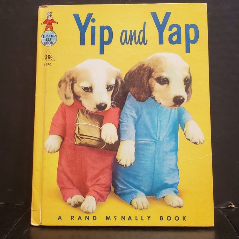 Yip and Yap Real Live Animal Hardback Elf Book Vintage