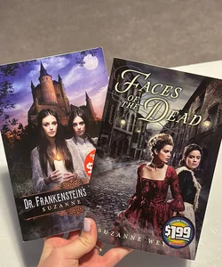 Spooky book bundle: Dr. Frankenstein’s Daughters, Faces of the Dead