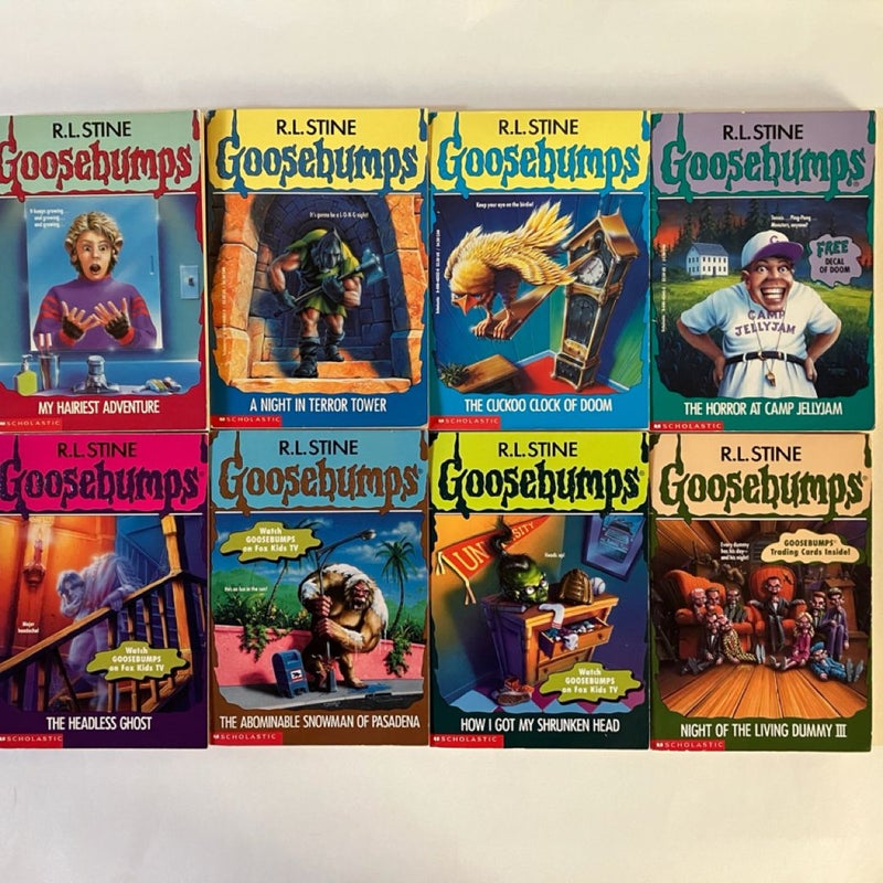 Lot of 16 Goosebumps books, 14 First Prints