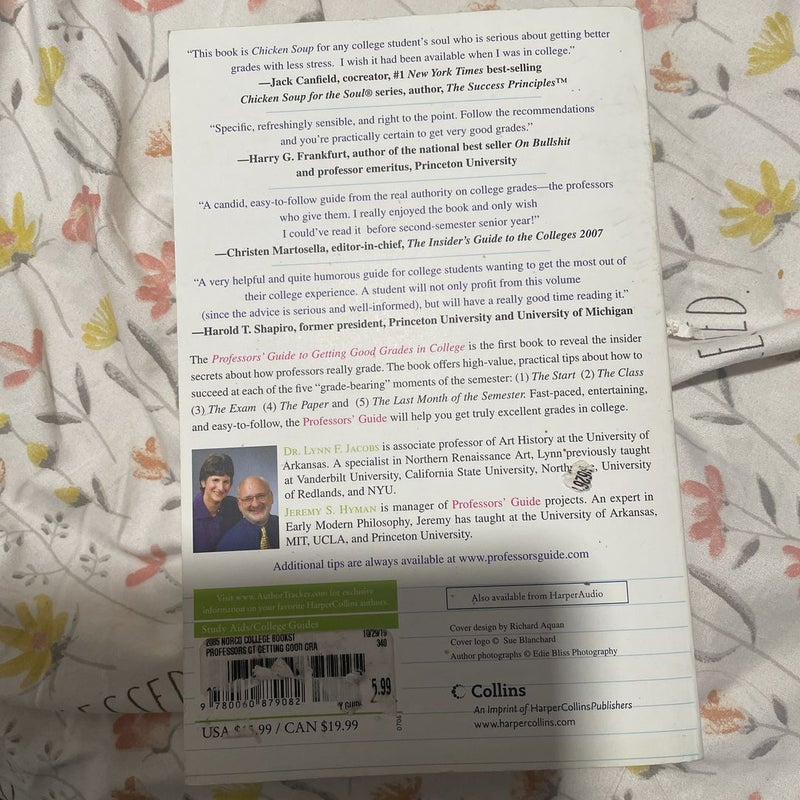 Mostly New Professors' Guide(TM) to Getting Good Grades in College (Paperback)