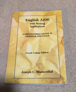 English 3200 with Writing Applications - A programmed course in gramma and usage